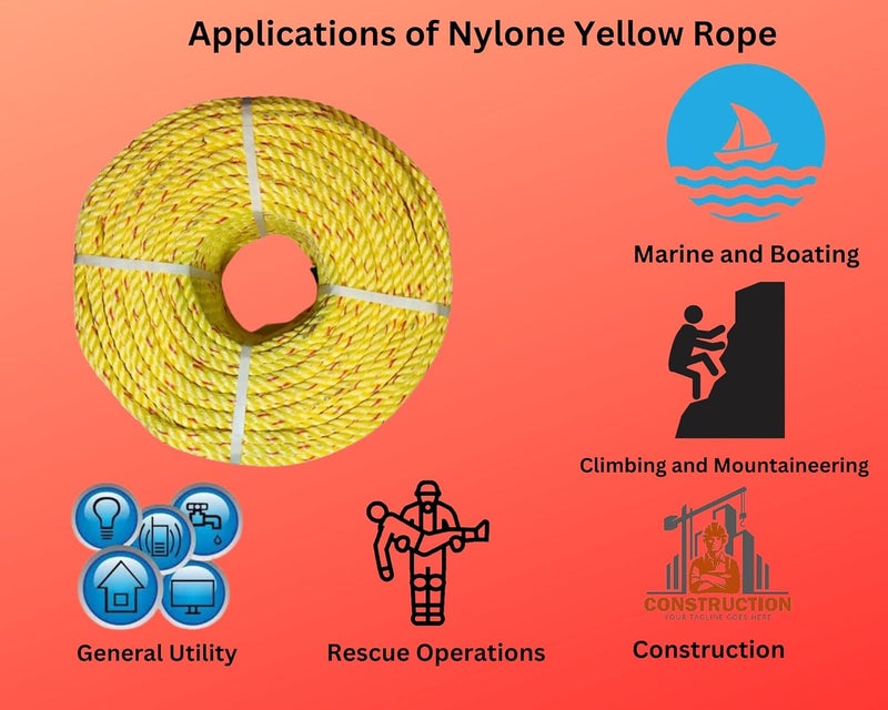 JES Make Nylon Rope for 50 Meter Used for MultiPurpose Like bore Well Pump Installation to Hanging Clothes Multicolor - Image 3