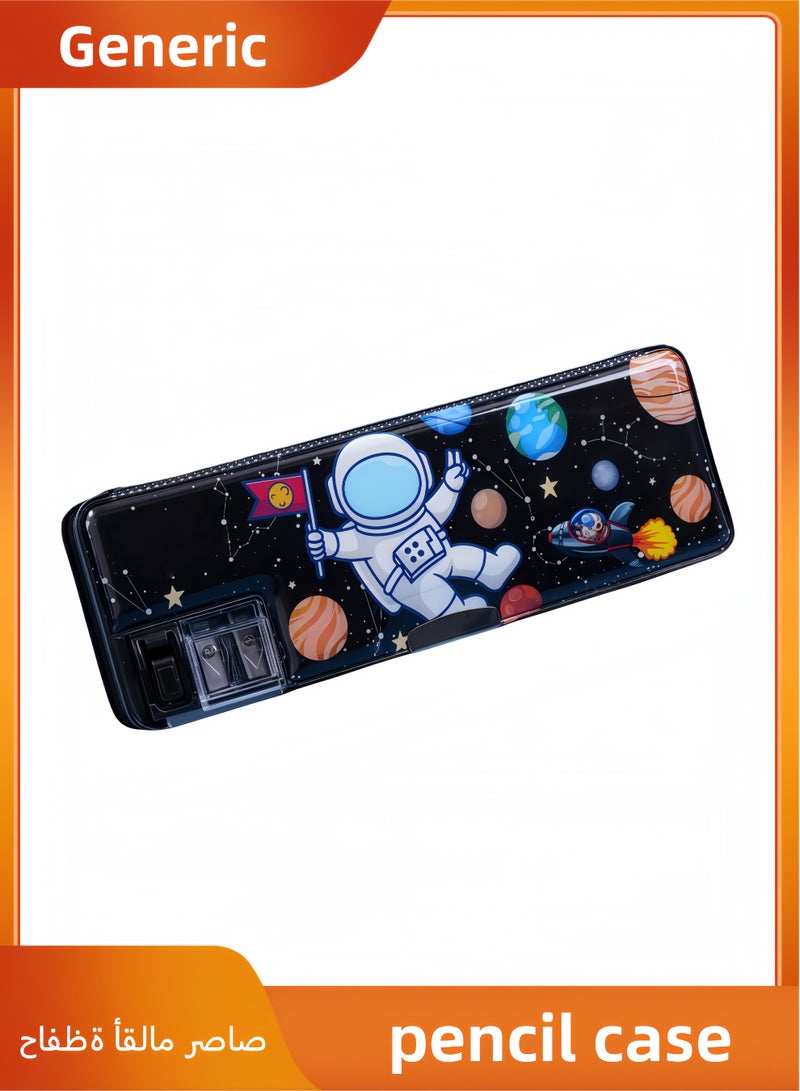 Multifunctional Double-Layer Pencil Case for Boys and Girls, a Must-have Pencil Case for Office and Study - Image 1