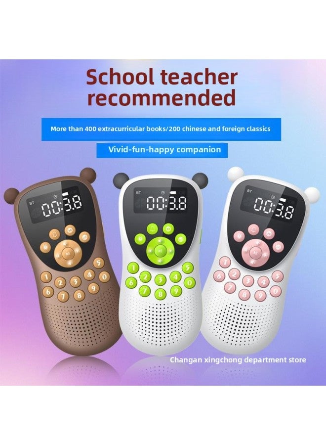 Children's Story Machine Chinese Learning Machine Intelligent Masterpiece Listening Machine High Junior High School Primary School Students-years Old-Body Color:Third Generation 128g Complete Version (brown)-Memory Capacity:Default Items  - Image 1