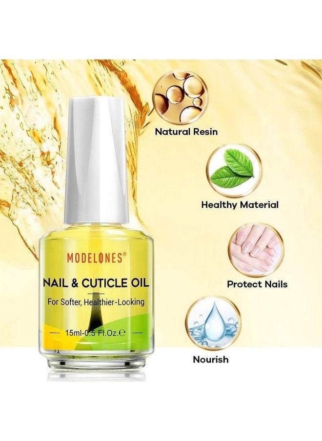 modelones - Cuticle Oil 15Ml Nail & Cuticle Care Strengthener Oil Vitamin E + B Fragrancefree Cuticle Revitalizing Oil For Nail Growth And Gel Nail Polish - Image 1