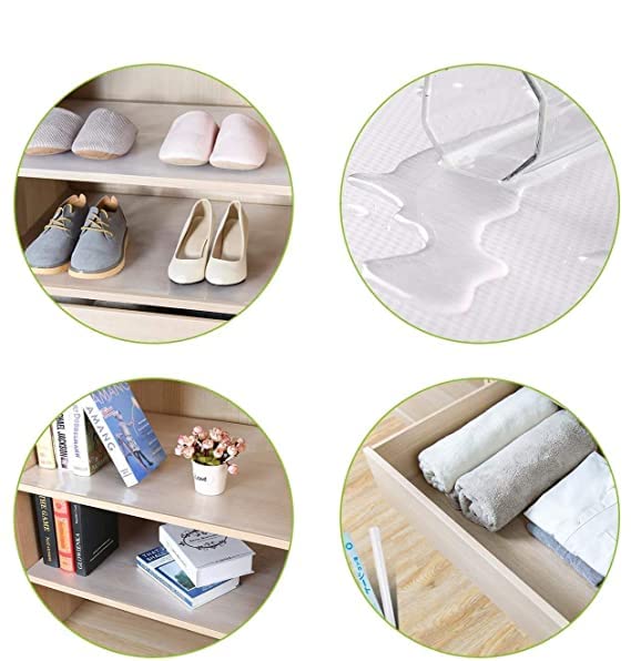 ElastPro (45 cm X 3 m X Pack of 3) FrostyWhiteEVA Food Grade Washable Anti Slip Mat/Sheet for Fridge, Shelf Liner, Table, Kitchen Drawer mat (Diamond Texture, Frosty White) - Image 5