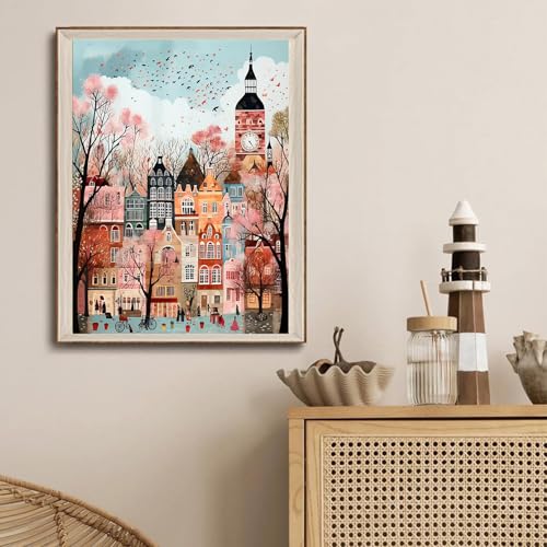 DAZZLEDOTS Diamond Art Kits for Adults Landscape 5D Diamond Painting Kit for Beginners DIY Round Full Drill Painting with Gem Art Craft Kits for Home Wall Decor 12x 16 Inch - Image 3