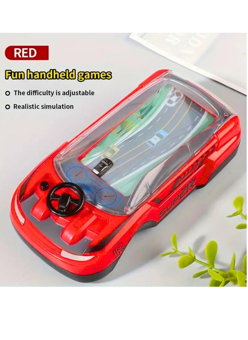 ARGT - Handheld Car Adventure Game Machine – Kids’ Manual Racing Toy with Steering Wheel, Speed Gears, Lights & Sounds | Educational Puzzle Toy, Parent-Child Interactive Play, Travel-Friendly Gift - Image 1