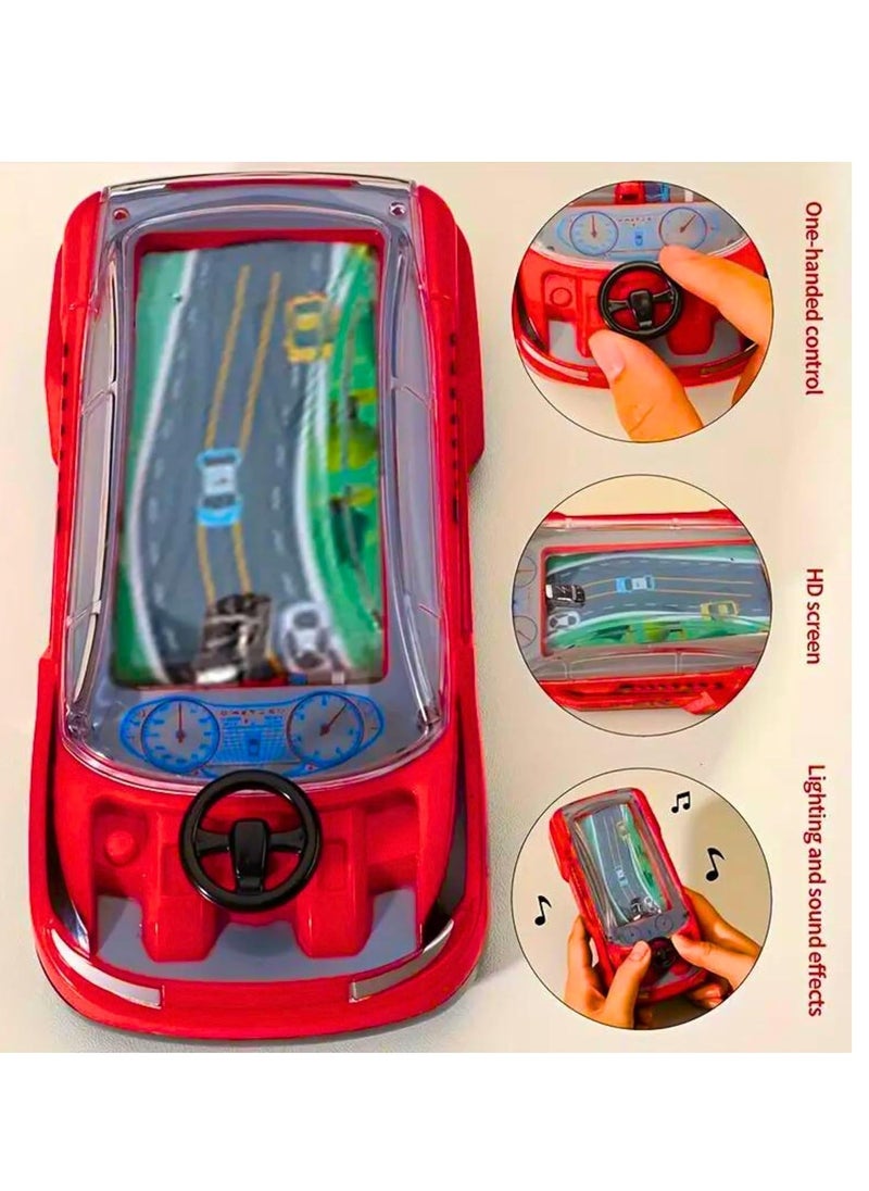ARGT - Handheld Car Adventure Game Machine – Kids’ Manual Racing Toy with Steering Wheel, Speed Gears, Lights & Sounds | Educational Puzzle Toy, Parent-Child Interactive Play, Travel-Friendly Gift - Image 1