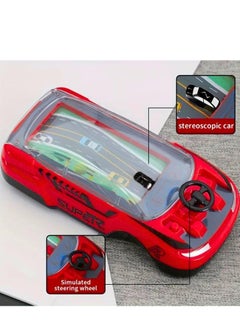ARGT Handheld Car Adventure Game Machine – Kids’ Manual Racing Toy with Steering Wheel, Speed Gears, Lights & Sounds | Educational Puzzle Toy, Parent-Child Interactive Play, Travel-Friendly Gift  - Image 4