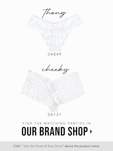 Smart & Sexy womens Add 2 Cup Sizes Push-up Bra, White With Lace Wings, 32B US - Image 3