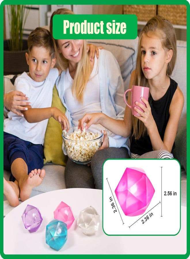 FauKait قطعتان كبيرتان من مكعبات تخفيف التوتر (2.45 بوصة) - كرة ثلجية طرية - لعبة تململ على شكل ماسة وسكر الشعير للاسترخاء والراحة - تمرين لليد على شكل مربع - مناسبة للأعمار من 3 سنوات فما فوق - Image 5
