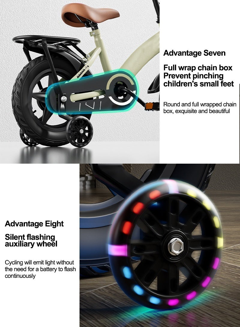 Sharpdo 16 Inch Bicycle for Kids, with Training Wheels and Basket, For 3-10 Years Boys and Girls - Image 3