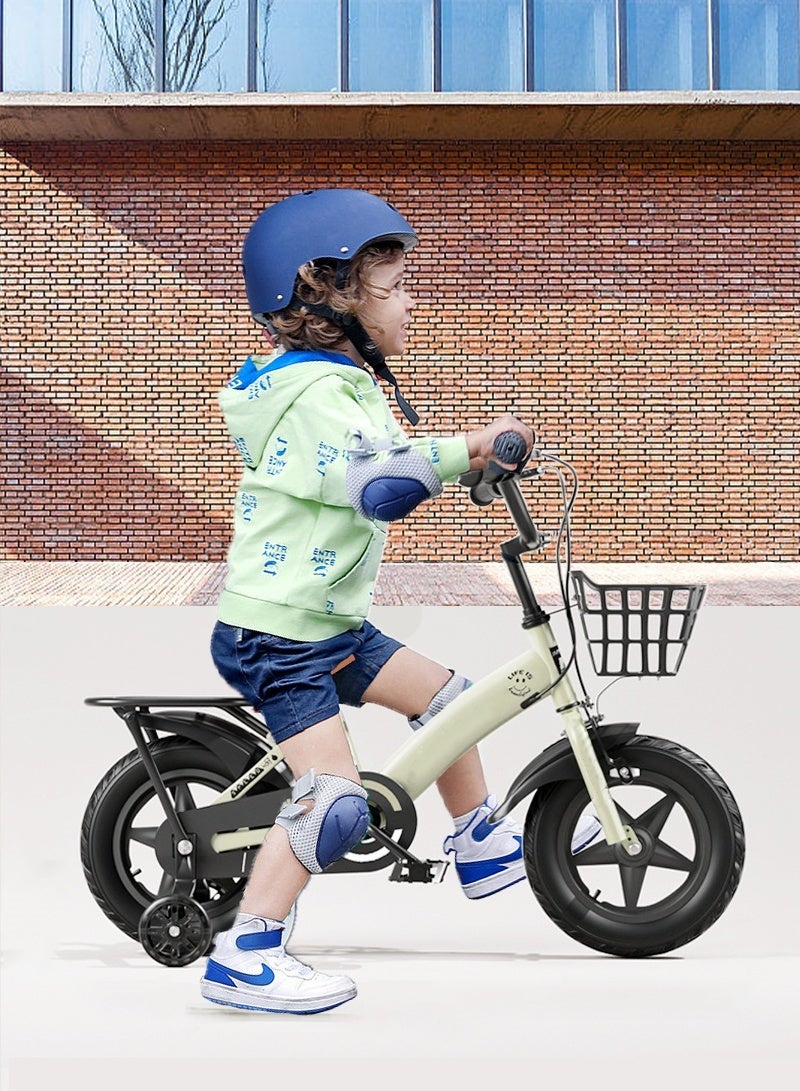 Sharpdo 16 Inch Bicycle for Kids, with Training Wheels and Basket, For 3-10 Years Boys and Girls - Image 4