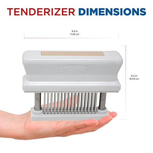 Jaccard 200348T, 48 Blade Durable Meat Tenderizer with Stainless Steel Razor Sharp Needle, Cooking Gadget for Tenderizing Chicken, Beef, Pork, Veal, BBQ, Tan - Image 2