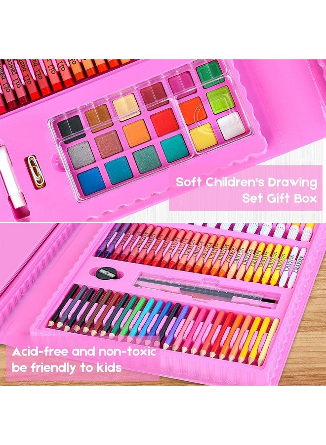 iBayam Art Kit 251 Pack Art Supplies Drawing Kits Arts And Crafts Gifts Box For Kids Teen Girls Boys Art Set Case With Trifold Easel Scratch Paper Sketch Pad Coloring Book Crayons Pencils - Image 5