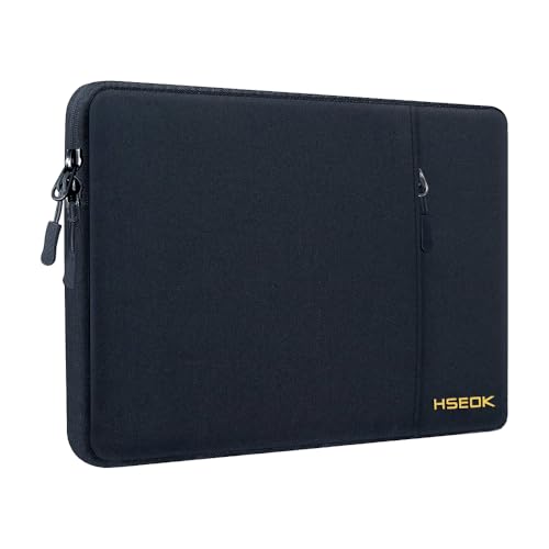 Hseok Laptop Case 15.6 Inch Sleeve, Shockproof Protective Water Repellent with Accessory Pocket,Compatible with Mac Pro 16 inch 2025-2019, Sleeve Bag for Most 15 15.6 16 Notebooks,Black - Image 1