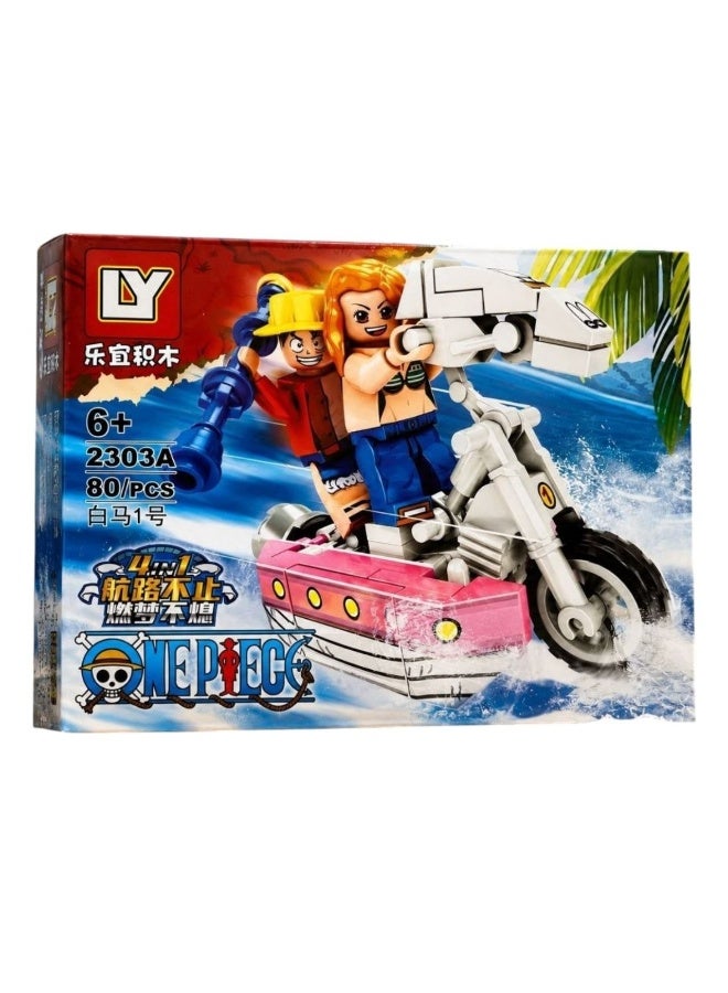 One Piece character, Christmas gift housewarming gift building blocks educational toy classic anime Luffy construction toy One Piece Chopper Sanji Zoro - Image 2