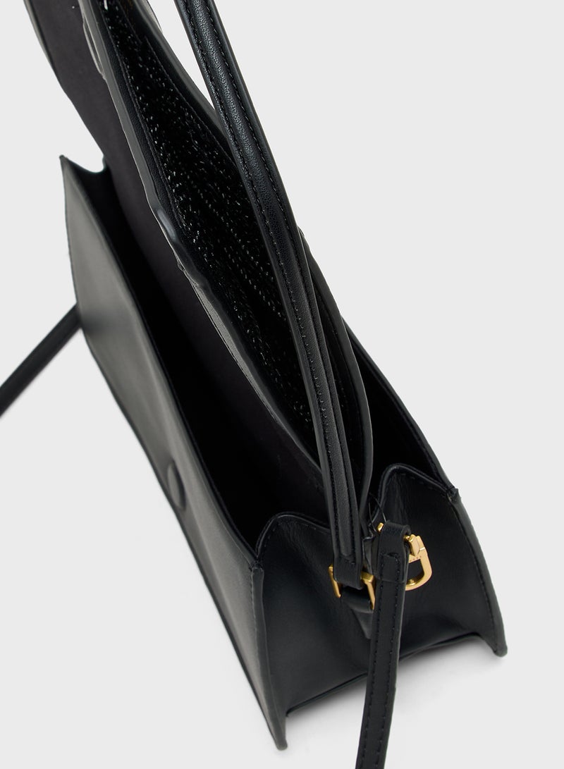 Ted Baker Raffia Straw Elongated Shoulder Crossbody  - Image 5