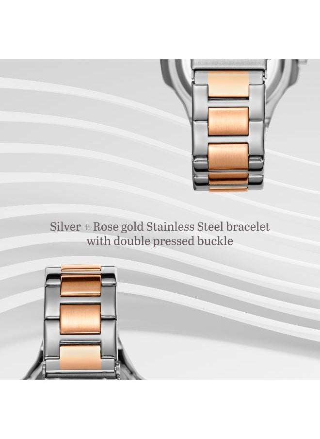 KENNETH SCOTT Kenneth Scott K24507-KBKK Women's Analog Display Watch & Stainless Steel Strap Rose Gold  - Image 4