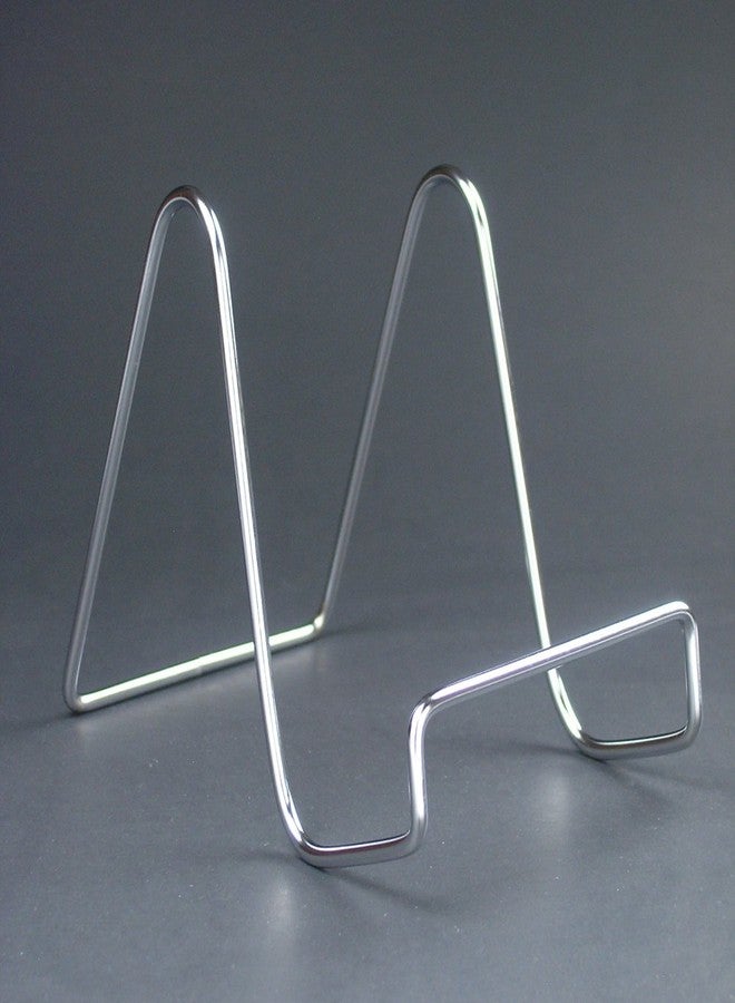 BANBERRY DESIGNS Silver Wire Easel Display Stand - Smooth Chrome Metal - 3 Inch High - Pack of 6 - Image 2