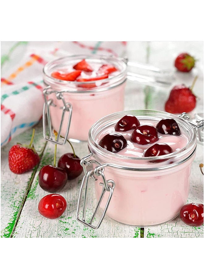 Star Cook Glass Storage Jars With Airtight Clip LidNut Storage Tank Sealed Fresh-Keeping TankGlass Airtight Jar For Blueberry Cherry Food Sauce-200ml Of 12 Pcs - Image 3