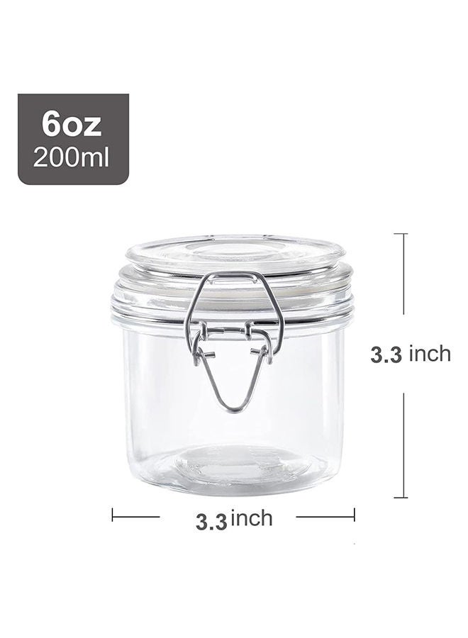 Star Cook Glass Storage Jars With Airtight Clip LidNut Storage Tank Sealed Fresh-Keeping TankGlass Airtight Jar For Blueberry Cherry Food Sauce-200ml Of 12 Pcs - Image 2