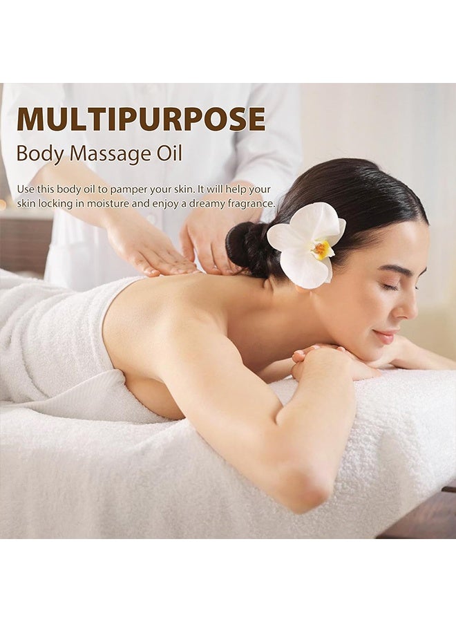 EELHOE Massage Oil, Soothing Massage Oil with Jojoba Seed & Sweet Almond Oils, Relaxing Vanilla Scent, Muscle Relax Therapy Oil for Hydration & Softness,Vanilla Body Oil 100ml - Image 3