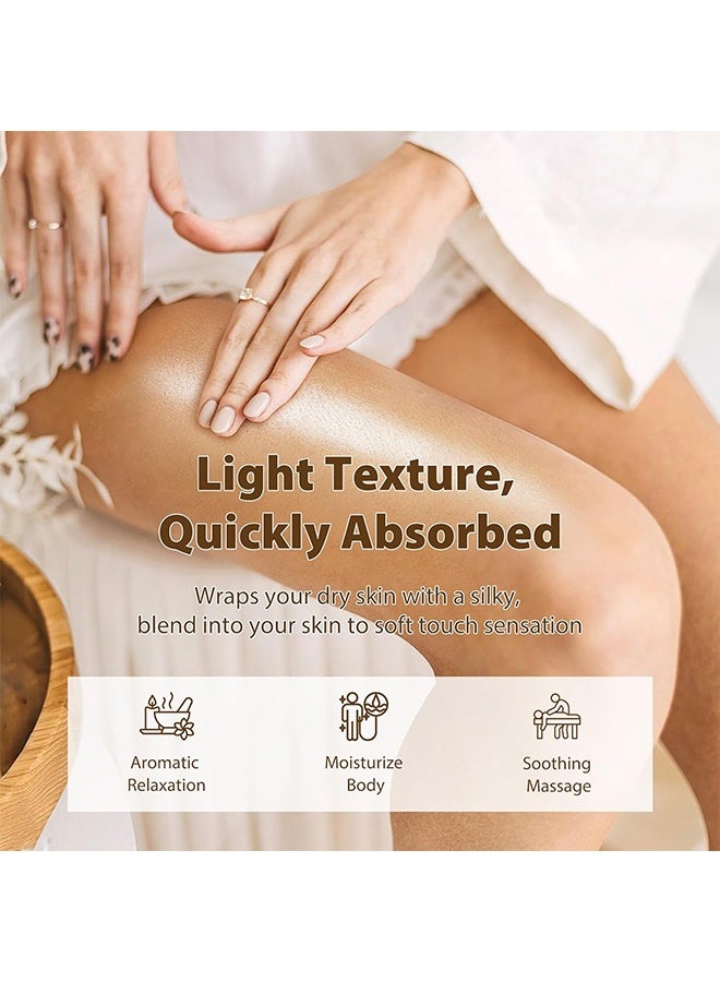 EELHOE Massage Oil, Soothing Massage Oil with Jojoba Seed & Sweet Almond Oils, Relaxing Vanilla Scent, Muscle Relax Therapy Oil for Hydration & Softness,Vanilla Body Oil 100ml - Image 2