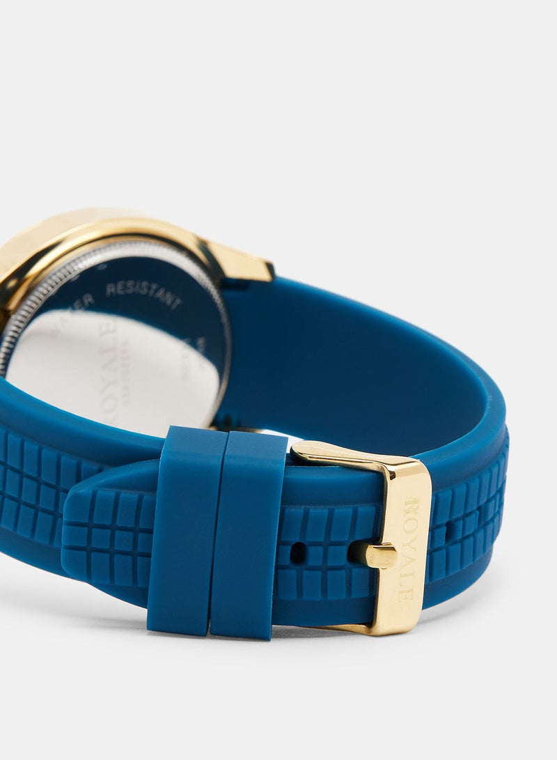Royale Executive Men's Classic Rubber Strap Watch - Image 4