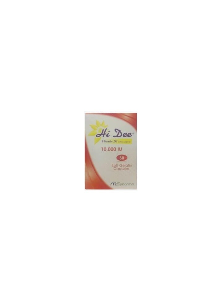 HI DEE 10000 IU VITAMIN D3 CAPSULES 30'S.