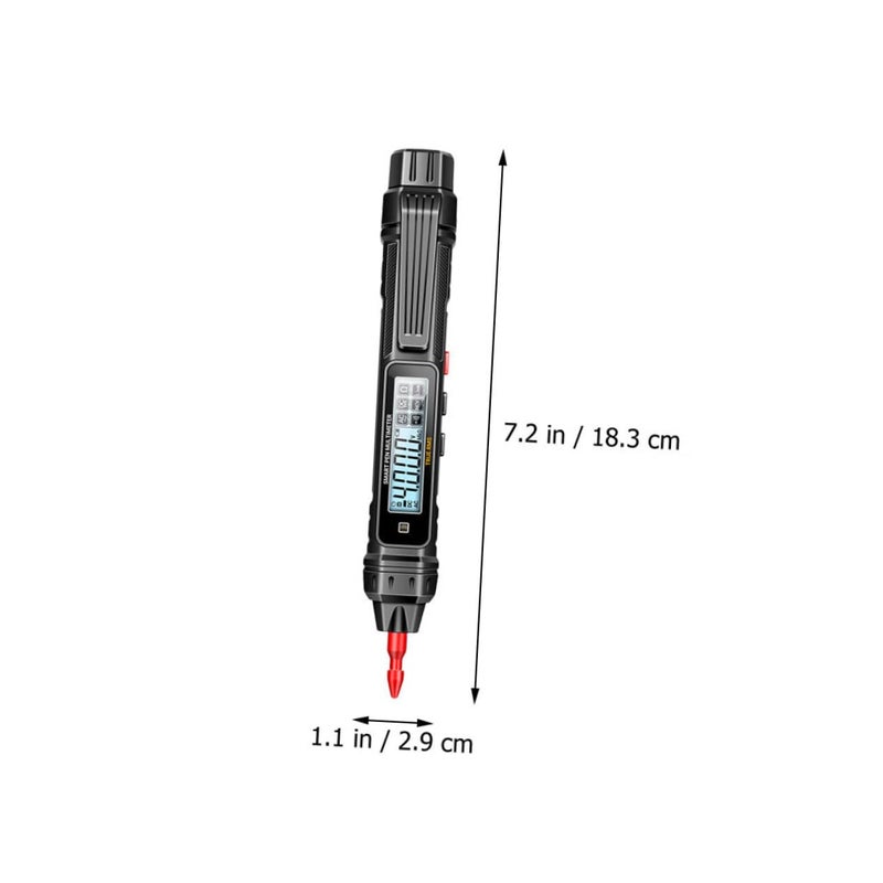 مقياس متعدد رقمي مضغوط على شكل قلم لاختبار الجهد بشاشة LCD للاختبارات الكهربائية - Image 3