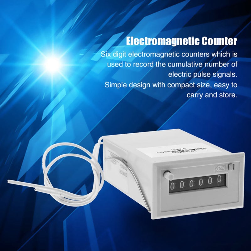 CSK6‑NKW 6 Digit Electromagnetic Pulse Counter (#01 AC 220V) - Image 5