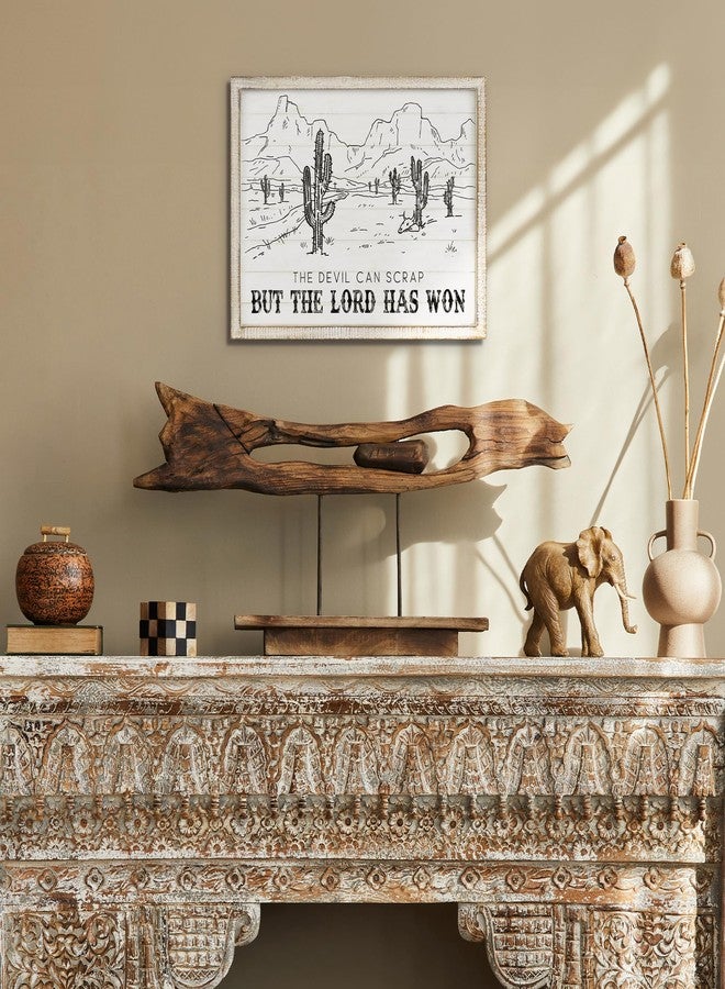 Putuo Decor Bohemian Western Wall Decor, Artistic Cowboy Prints, Square Wall Pediments for Living Room and Hallway (Cactus) - Image 5