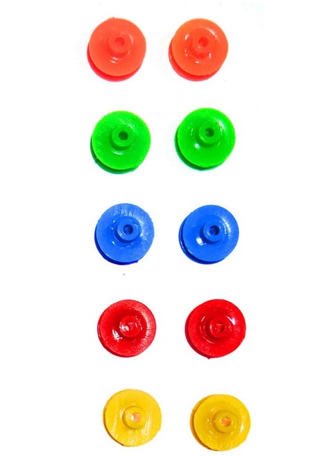 Scienceque Small Pulley for Toy Motor and Science Projects Experiments- Multi Color