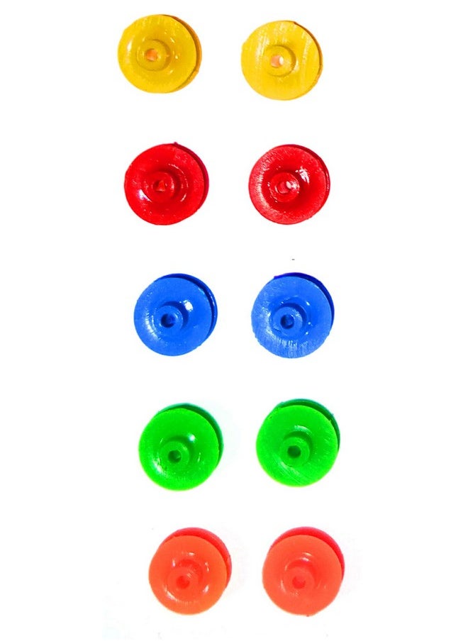 null - Scienceque Small Pulley for Toy Motor and Science Projects Experiments- Multi Color - Image 1