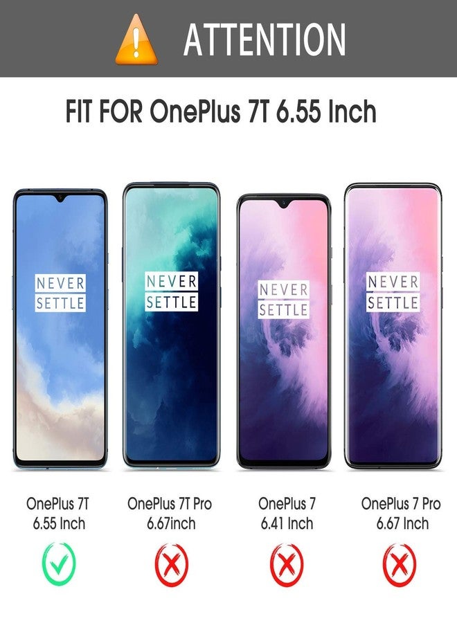 MaiJin LuluMain Compatible with OnePlus 7T Case, Magnetic Car Phone Holder Ring 360 Protective Case for OnePlus7T (Black) - Image 2