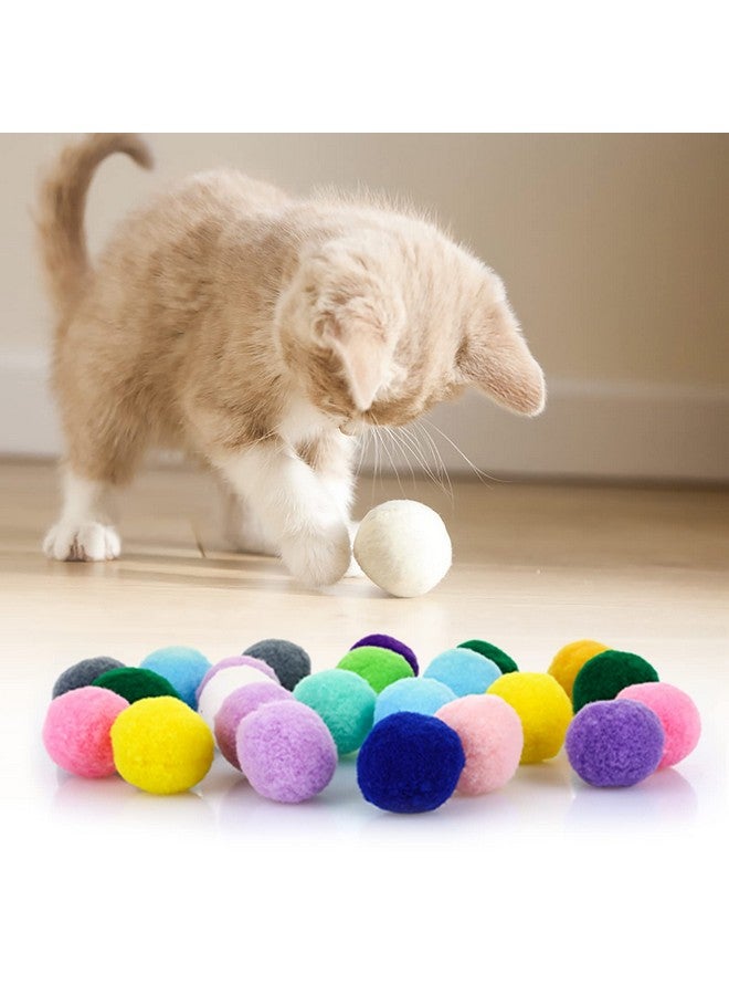 مولين كرات لعب القطط الكبيرة من مولين، كرات قطط ناعمة مقاس 1 بوصة، كرات بوم بوم للقطط الصغيرة (50 قطعة) - Image 4