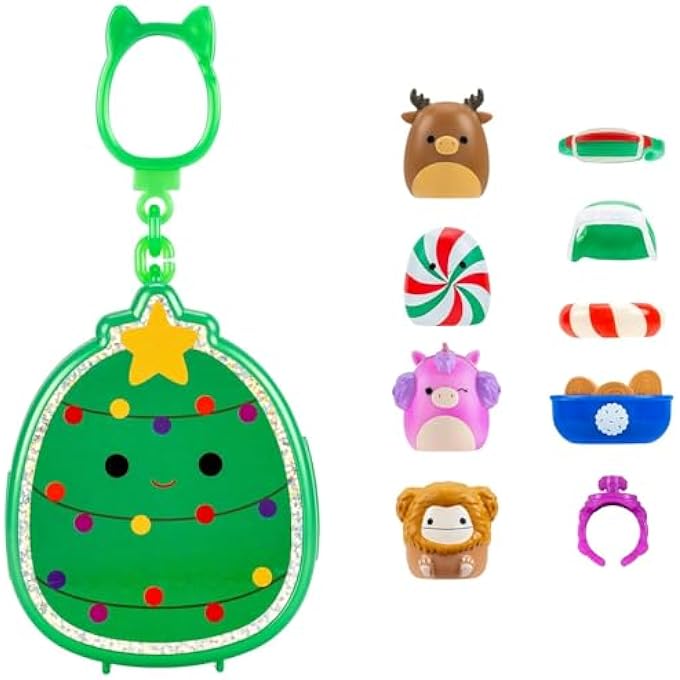 Squish-a-longs Clip-a-longs Holiday Pack Includes 4 Mini-Squish (Style 2) - Image 2