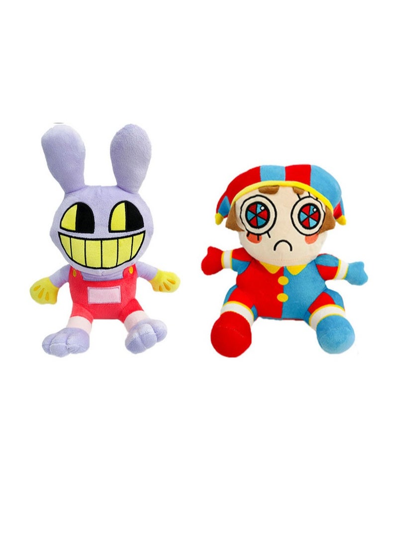 (2-piece set) The Amazing digital circus plush JAX and PADMINI, surrounding comic games plush, circus clown plush toys, suitable for interior decoration and gifts - Image 1