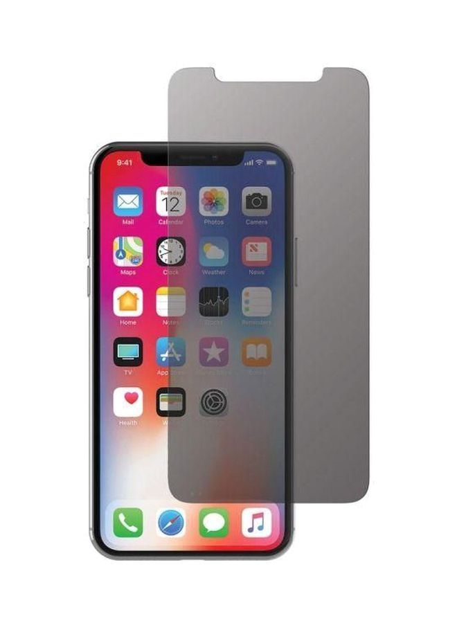 NIBEMINENT Anti-Spy Screen Protector For Apple iPhone X Black 