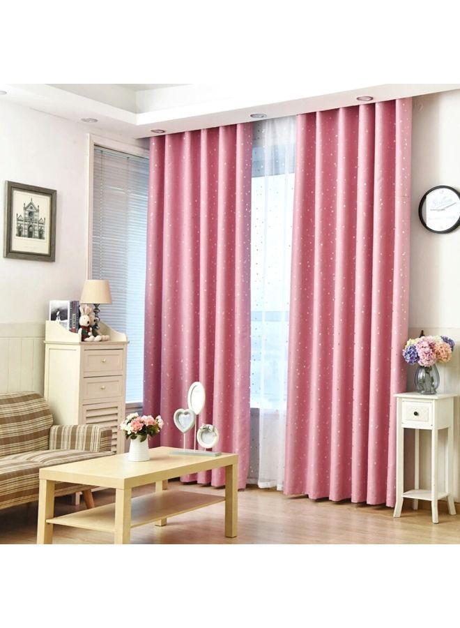NIBEMINENT Printed Blackout Window Curtains Pink 98x40inch - Image 2