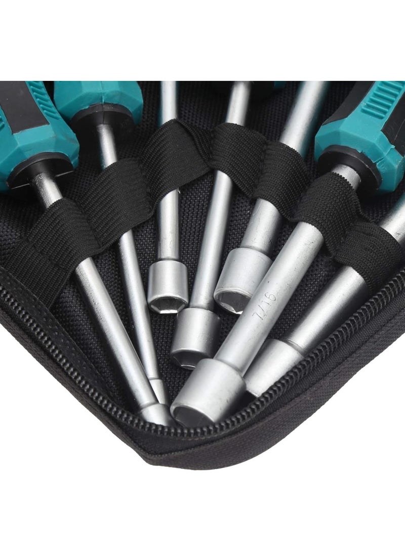 GGOOT 7Pcs Hex Socket Screwdriver Set, Hex Socket Screws with Handle Wrench Steel Hardware Tools, Socket And Socket Wrench Sets - Image 3