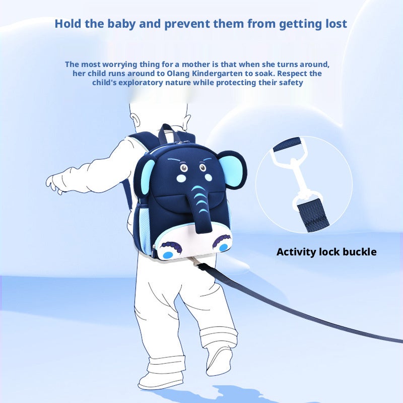 Cartoon Cute Kids Backpack Neoprene Lightweight Anti-Lost - Image 2