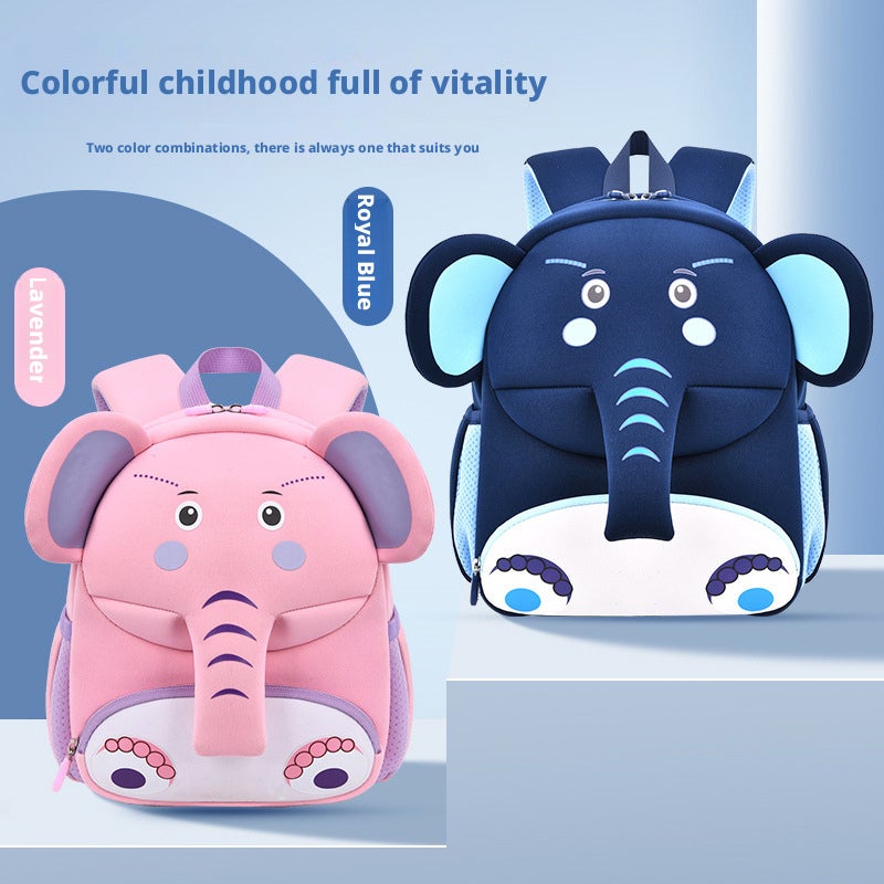 Cartoon Cute Kids Backpack Neoprene Lightweight Anti-Lost - Image 1