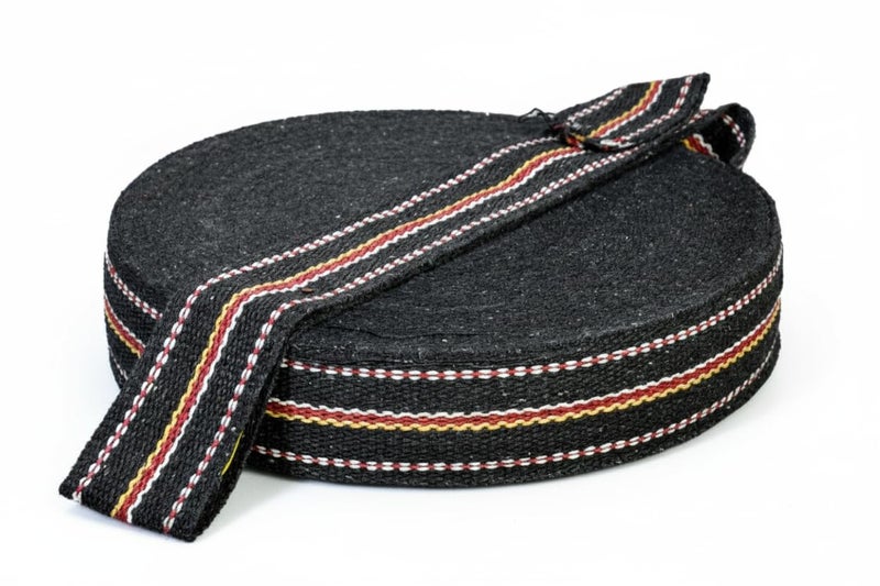BASRAH NIWAR 2.5-Inch Cotton Niwar Roll | Ideal for Traditional Khatiya, Charpai, and Folding Beds (2.5 Kg) (Balck) - Image 1