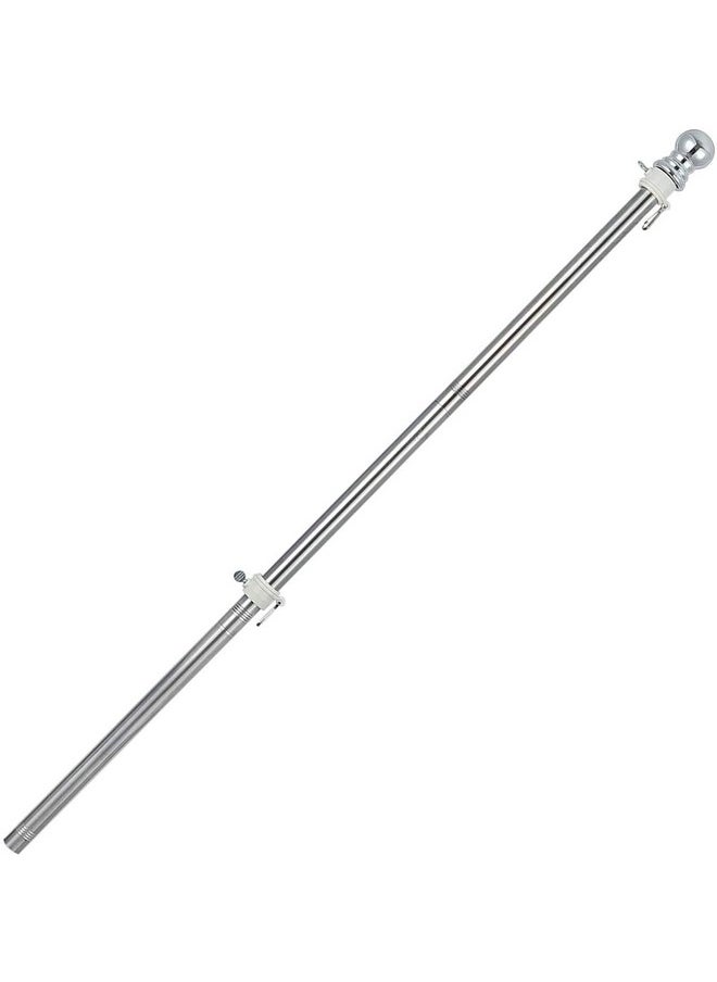 Coconut COCONUT Flag Pole, 5FT Flag Pole for House - Residential or Commercial Metal Flagpole for Garden Yard Porch Truck Boat (No Bracket)  - Image 1