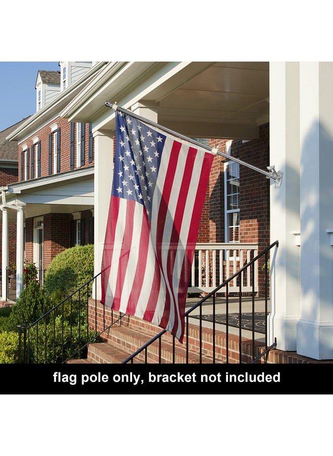 Coconut COCONUT Flag Pole, 5FT Flag Pole for House - Residential or Commercial Metal Flagpole for Garden Yard Porch Truck Boat (No Bracket)  - Image 2