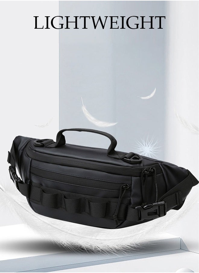 DUNISO - Multifunctional Waist Bag For Men and Women Panel Utility Shoulder Bag Crossbody Bag For Cycling Hiking Travelling Pouch Pack Waist Bag For Outdoor Sports - Image 1