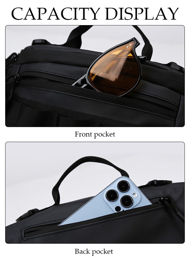 DUNISO - Multifunctional Waist Bag For Men and Women Panel Utility Shoulder Bag Crossbody Bag For Cycling Hiking Travelling Pouch Pack Waist Bag For Outdoor Sports - Image 1