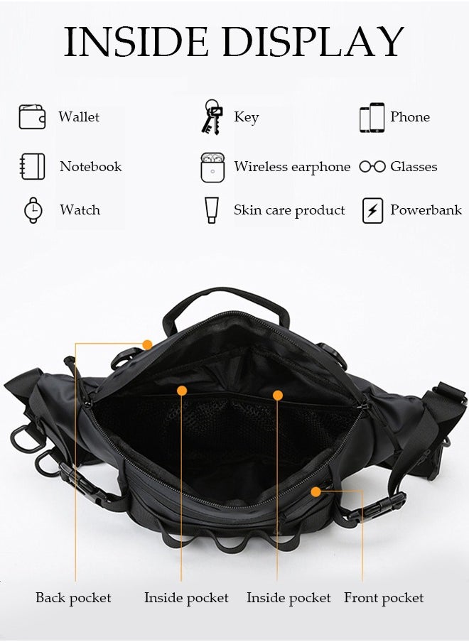 DUNISO - Multifunctional Waist Bag For Men and Women Panel Utility Shoulder Bag Crossbody Bag For Cycling Hiking Travelling Pouch Pack Waist Bag For Outdoor Sports - Image 1