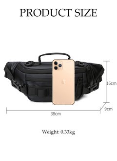 DUNISO Multifunctional Waist Bag For Men and Women Panel Utility Shoulder Bag Crossbody Bag For Cycling Hiking Travelling Pouch Pack Waist Bag For Outdoor Sports  - Image 4