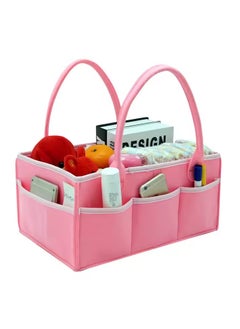 Baby Diaper Caddy Organizer Tote Bag Portable Nursery Essentials Storage Basket Bin Portable Car Travel Organizer Foldable Felt Storage Bag Pink - pzsku/Z6F3B705F47675A67A40AZ/45/_/1732194205/b7a72e62-b37a-4d02-8cef-2d3ec4eec29a