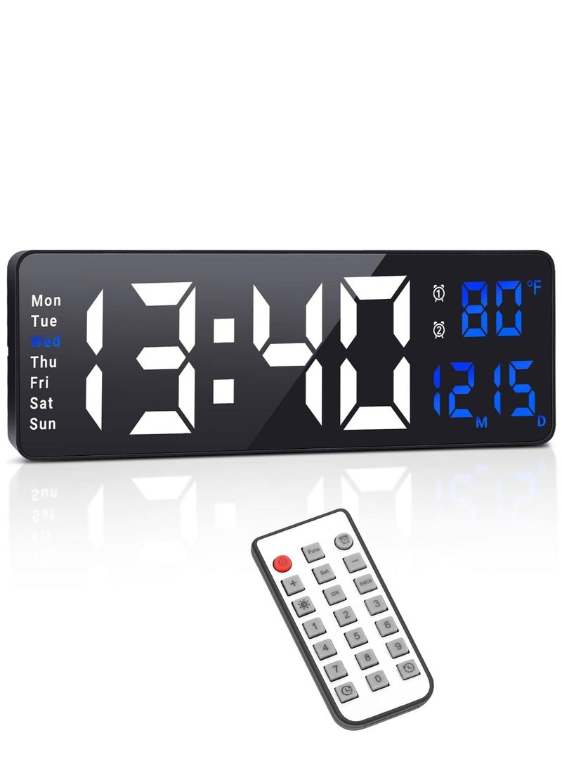 YD - LED Digital Wall Clock with Large Display38.7x3.2x13centimeter - Image 1