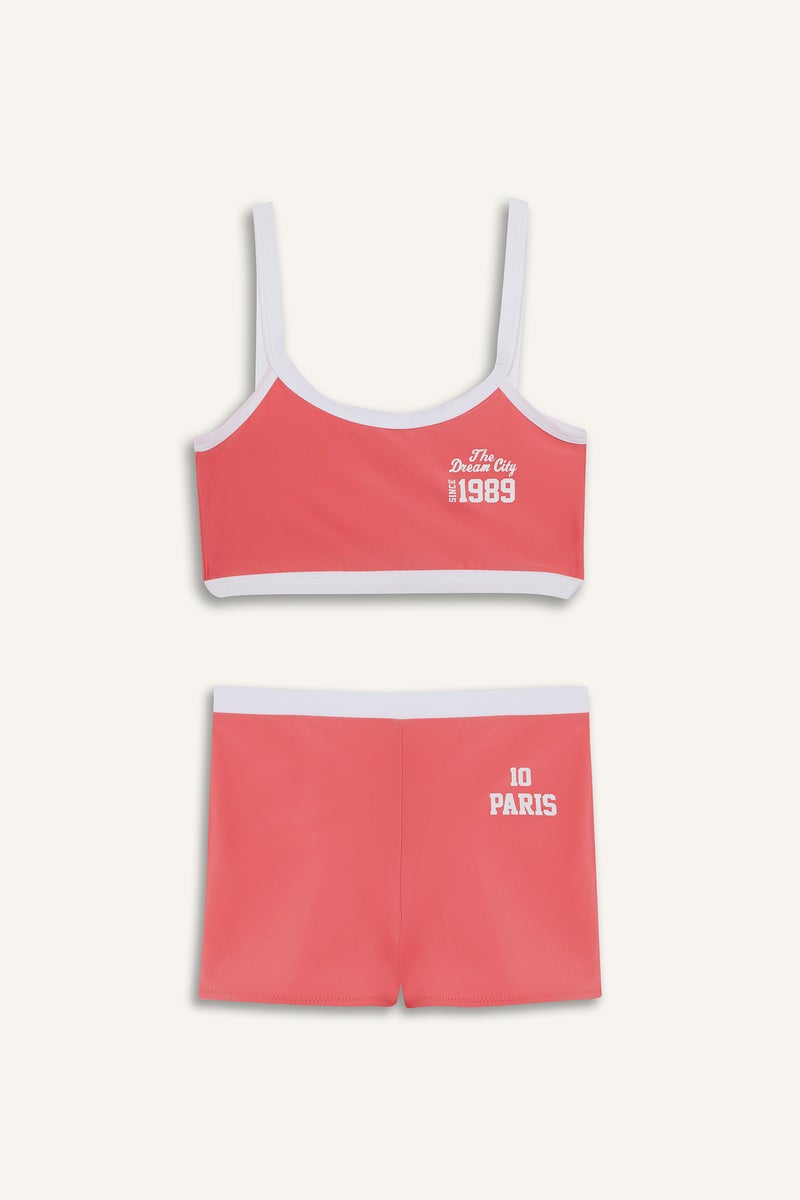 DeFacto Red Girl Girl 2 Piece Bikini Casual - Image 1